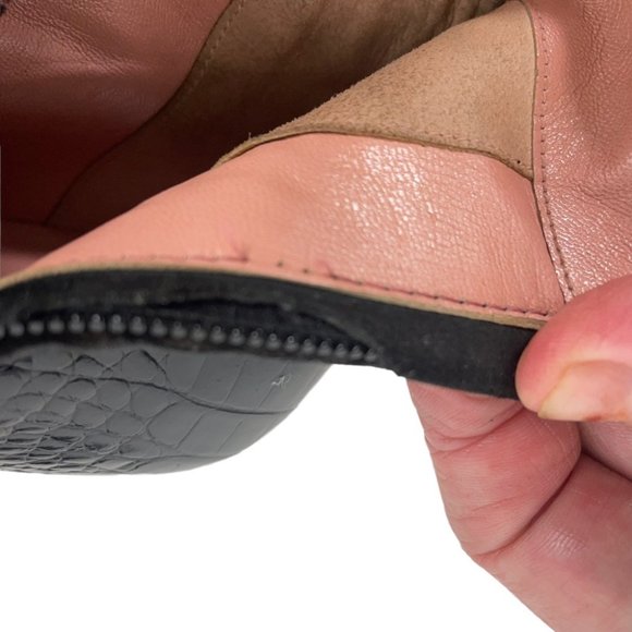 Moschino Alligator Kitten Buckle Accent Heeled Boots Size Euro 36, US 6.0 - Picture 8 of 13